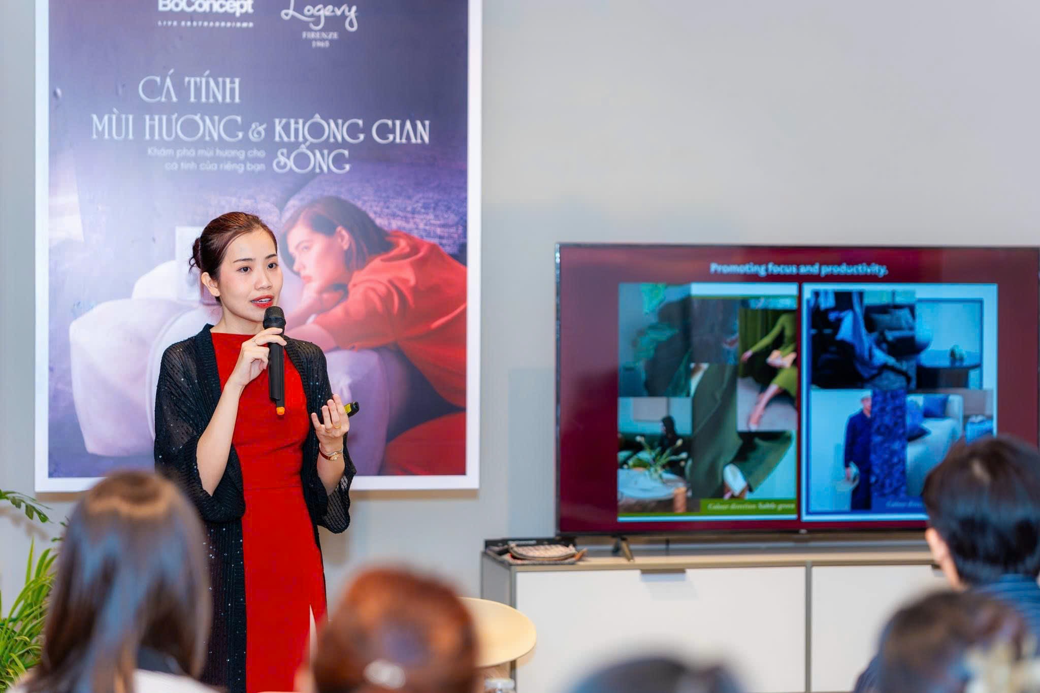Ms. Nguyen Dao Thuy Vy, Brand Director of BoConcept in Vietnam, shared the latest interior design trends for 2025